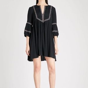 BA&SH Embroidered Mini Dress